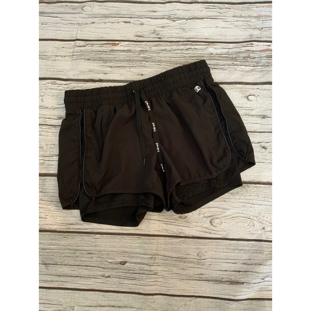 Hind Womens 2-in-1 Running Shorts Black Compression Liner Small‎ Athletic Gym